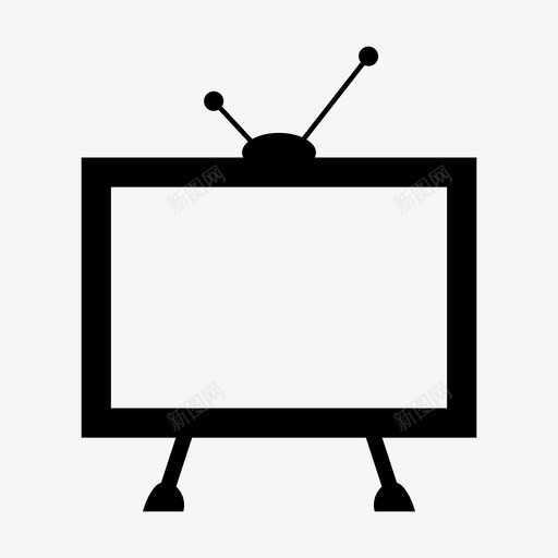 电视休息看电视图标svg_新图网 https://ixintu.com 休息 电视 看 看电视