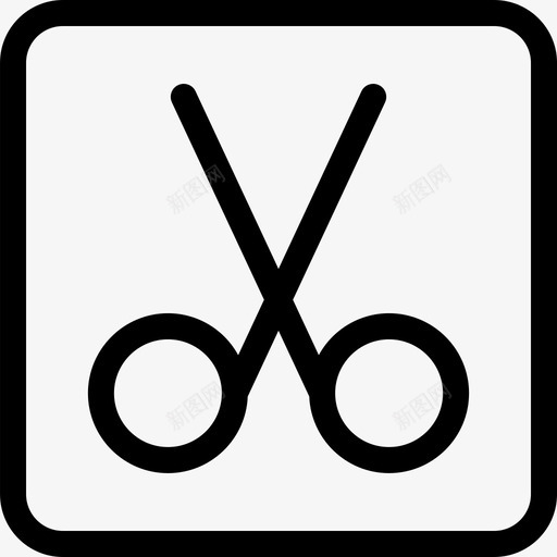 剪刀剪轮廓webui图标svg_新图网 https://ixintu.com 剪 剪刀 轮廓webui