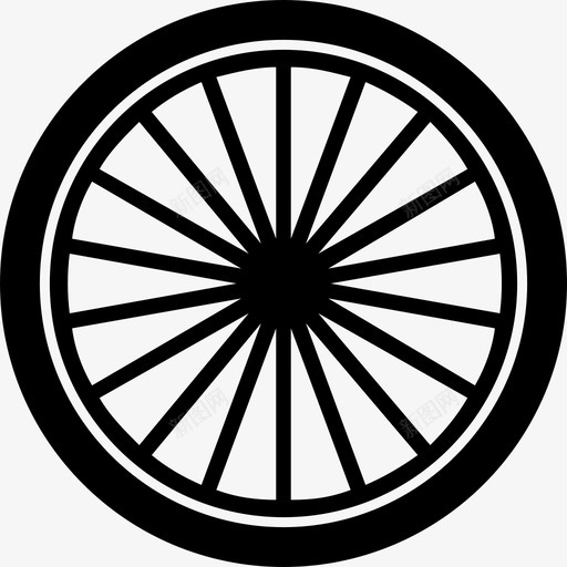 轮子自行车轮胎图标svg_新图网 https://ixintu.com 自行车 轮子 轮胎