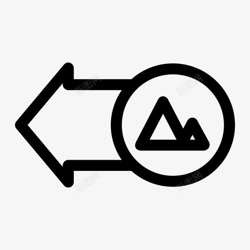 山的方向向导左图标svg_新图网 https://ixintu.com 向导 山的方向 左 移动