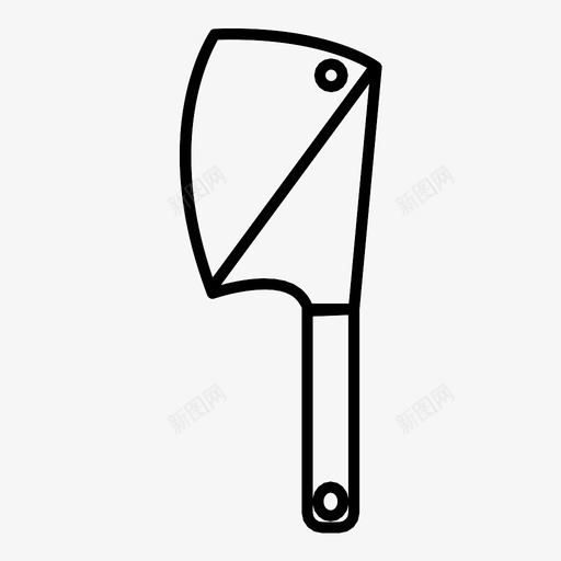 刀厨师刀子图标svg_新图网 https://ixintu.com 刀 刀子 厨师 工具 砍刀