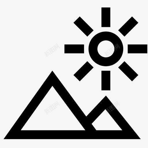 景观意象图标svg_新图网 https://ixintu.com 景观意象