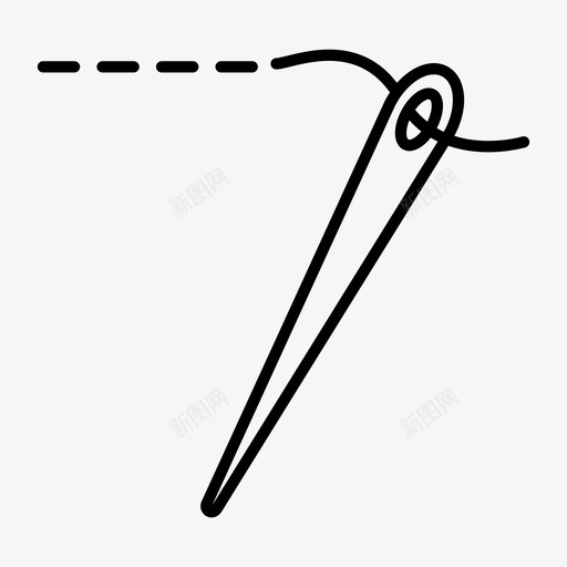 缝针缝衣缝纫图标svg_新图网 https://ixintu.com 缝纫 缝衣 缝针