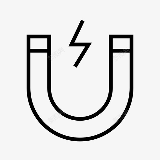 马蹄形磁铁吸引力电磁铁图标svg_新图网 https://ixintu.com 吸引力 教育 物理 电磁铁 磁力 科学 马蹄形磁铁