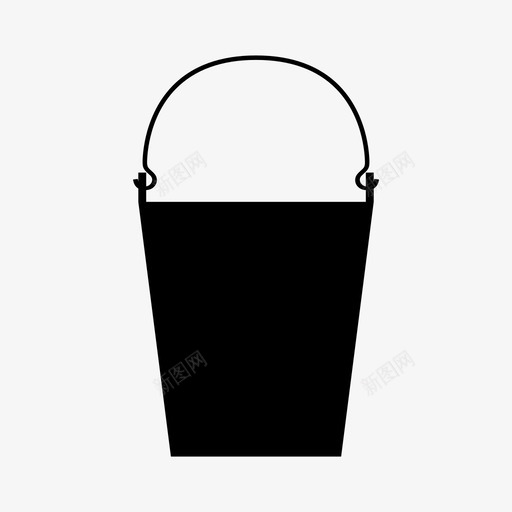 桶容器设备图标svg_新图网 https://ixintu.com 容器 工具 桶 水 设备