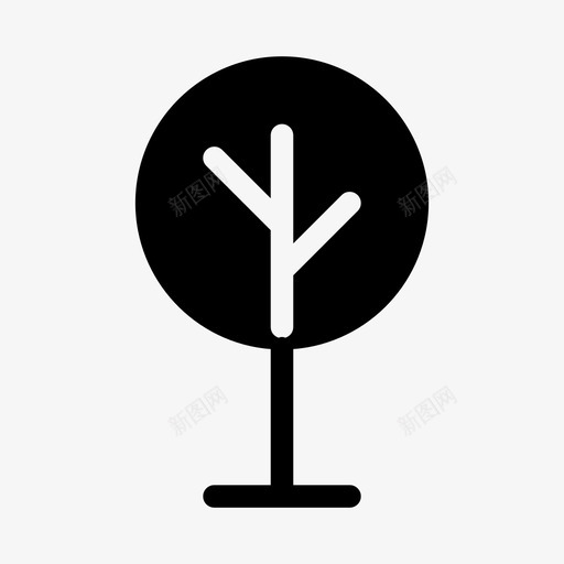 树自然生态优化图标svg_新图网 https://ixintu.com 树 生态优化 自然