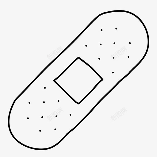 绷带卫生医院图标svg_新图网 https://ixintu.com 医疗 医院 卫生 绷带