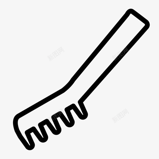 钳子厨房用具面条图标svg_新图网 https://ixintu.com 厨房用具 工具 钳子 面条