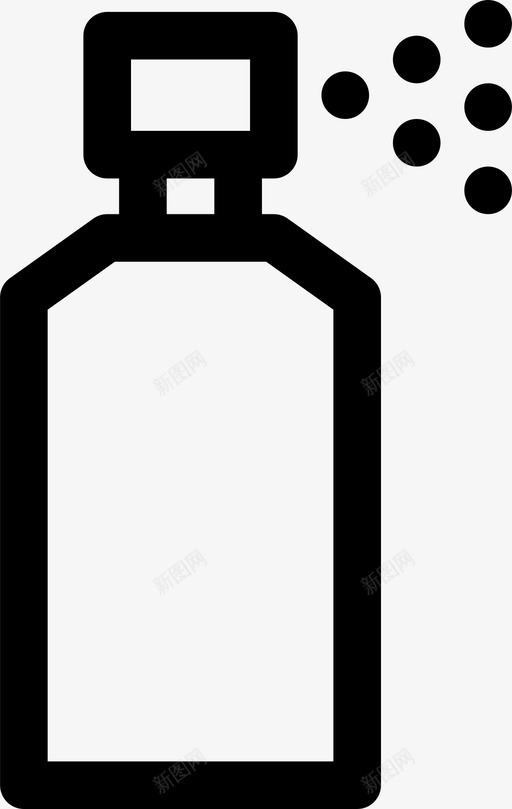 油漆气雾剂容器图标svg_新图网 https://ixintu.com 压力 喷雾 基础设施和建筑 墨水 容器 气雾剂 油漆