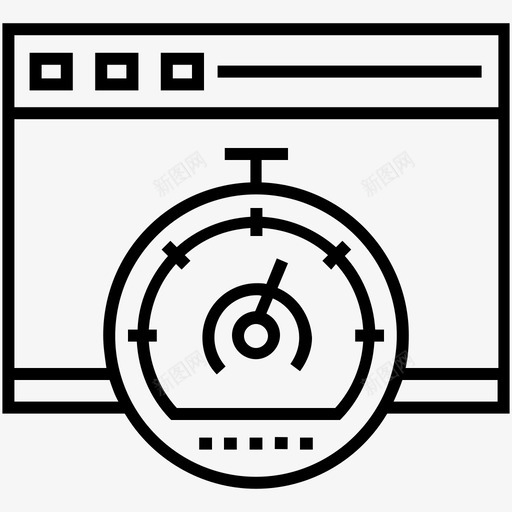 页面速度优化仪表板性能图标svg_新图网 https://ixintu.com 仪表板 性能 网页 网页设计平面线图标 页面速度优化