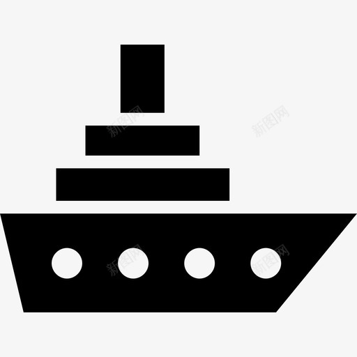 船货船集装箱船图标svg_新图网 https://ixintu.com 大船 船 船字形图标 货船 集装箱船