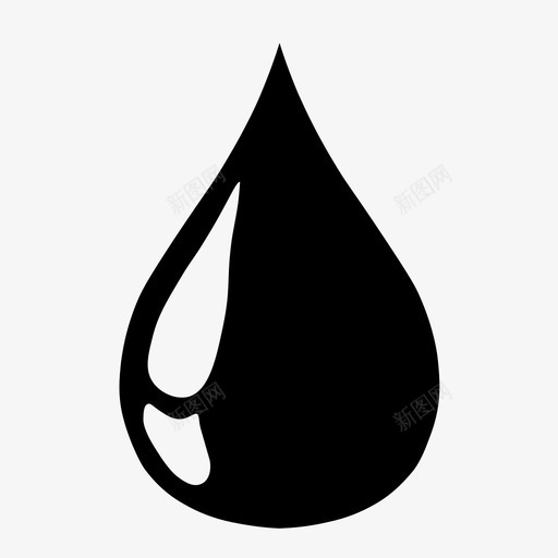 一滴油滴水滴图标svg_新图网 https://ixintu.com 一滴 水滴 油滴