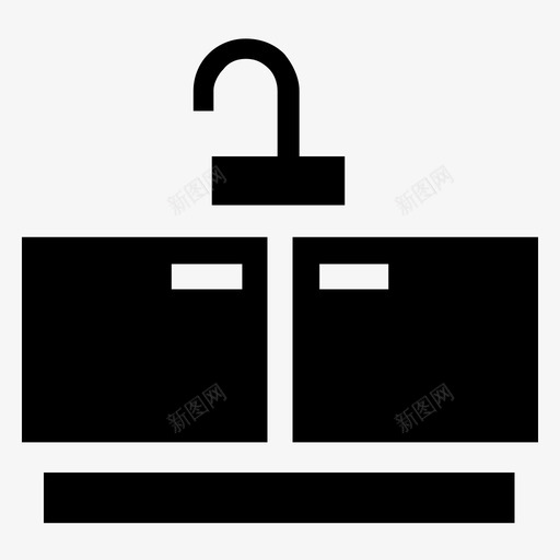 水龙头水滴家具和家居用品图标svg_新图网 https://ixintu.com 家具和家居用品 水 水滴 水龙头