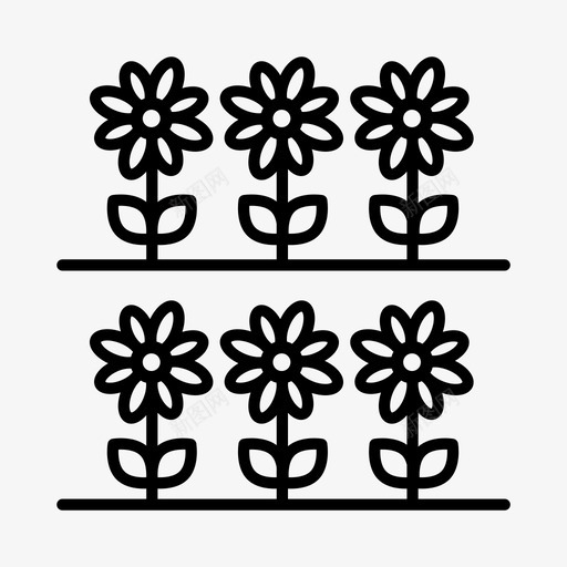 花卉农业植物图标svg_新图网 https://ixintu.com 农业 园艺 植物 花卉 花园