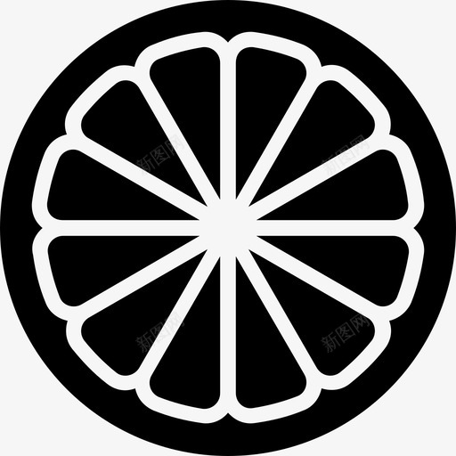 橙色一半柑橘类水果一半水果图标svg_新图网 https://ixintu.com 一半水果 柑橘类水果 橙色一半 橙色切片 食物字形图标