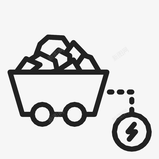 煤炭能源化石燃料图标svg_新图网 https://ixintu.com 化石燃料 煤炭能源