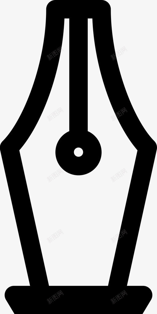 书法笔艺术墨水图标svg_新图网 https://ixintu.com 书法笔 墨水 笔尖 简历元素 艺术