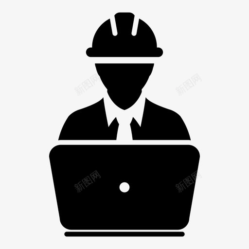 建筑工人建筑师工程师图标svg_新图网 https://ixintu.com 工程师 建筑工人 建筑工人图标商业矢量样式13 建筑师 用户