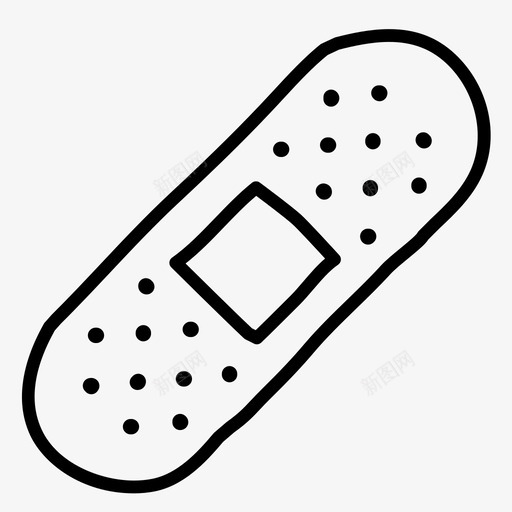 绷带卫生医院图标svg_新图网 https://ixintu.com 医疗 医院 卫生 绷带