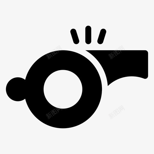 口哨教练裁判图标svg_新图网 https://ixintu.com 体育健身glphs图标 口哨 声音 教练 裁判 运动