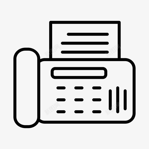 传真机通讯办公室图标svg_新图网 https://ixintu.com 传真机 办公室 电话 纸张 通讯