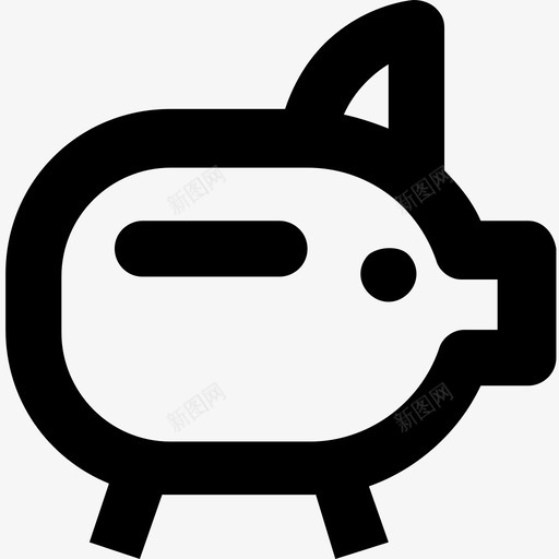 储蓄银行预算图标svg_新图网 https://ixintu.com 储蓄 小猪 小猪银行 小猪银行字形图标 银行 预算