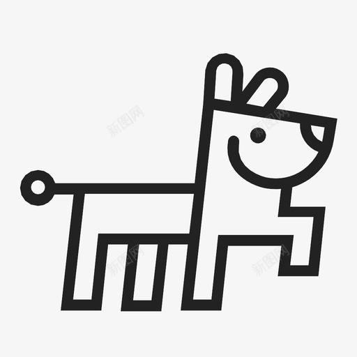 爪子狗动物宠物图标svg_新图网 https://ixintu.com 动物 宠物 指点 爪子狗