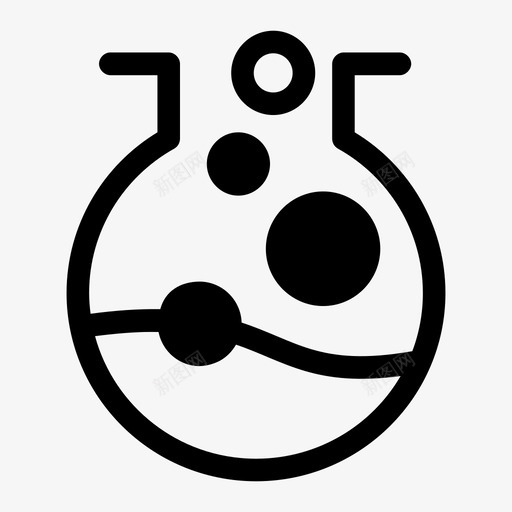圆底烧瓶化学研究图标svg_新图网 https://ixintu.com 化学 圆底烧瓶 研究 科学