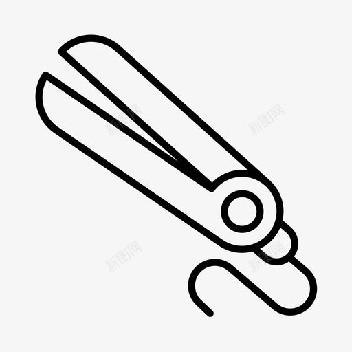 直发器美容美发图标svg_新图网 https://ixintu.com 发型师 直发器 美发 美容