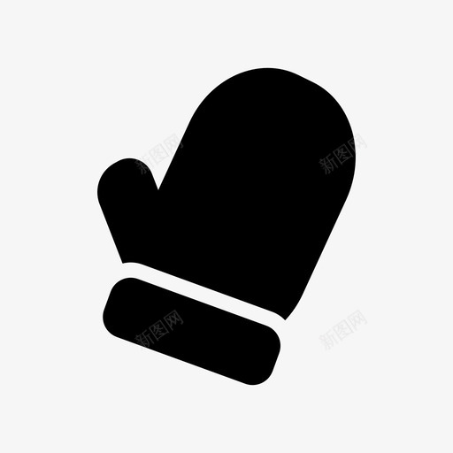 连指手套手套手图标svg_新图网 https://ixintu.com 手 手套 连指手套