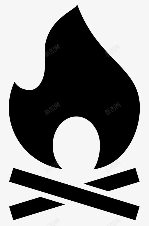 火篝火营火图标svg_新图网 https://ixintu.com 火 篝火 营火