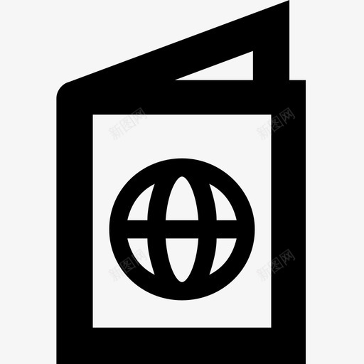 护照旅游签证图标svg_新图网 https://ixintu.com 护照 护照标志图标 旅游 签证