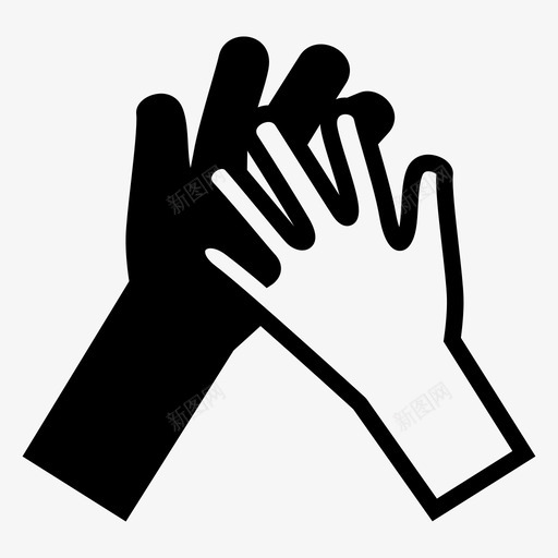 击掌图标svg_新图网 https://ixintu.com 击掌