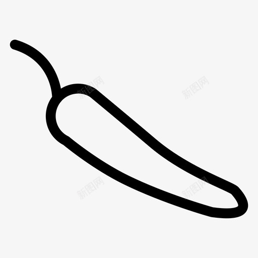 辣椒食物辣图标svg_新图网 https://ixintu.com 辣 辣椒 酒店 酒店和食物线图标 食物