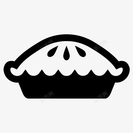 南瓜派蛋糕切片图标svg_新图网 https://ixintu.com 切片 南瓜派 感恩节 蛋糕