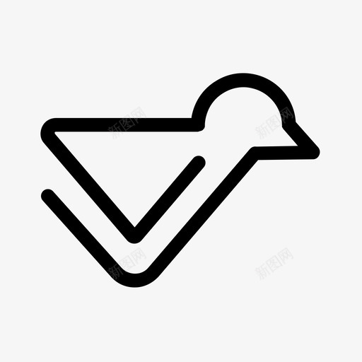 鸟动物翅膀图标svg_新图网 https://ixintu.com 动物 翅膀 鸟