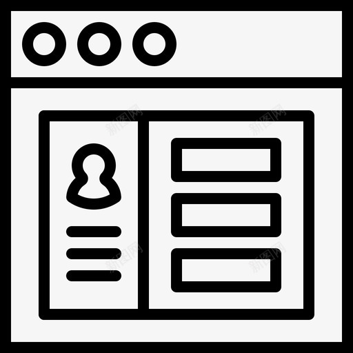 用户配置文件页应用程序内容图标svg_新图网 https://ixintu.com jellycons概述用户界面第1卷 内容 应用程序 用户配置文件页 界面