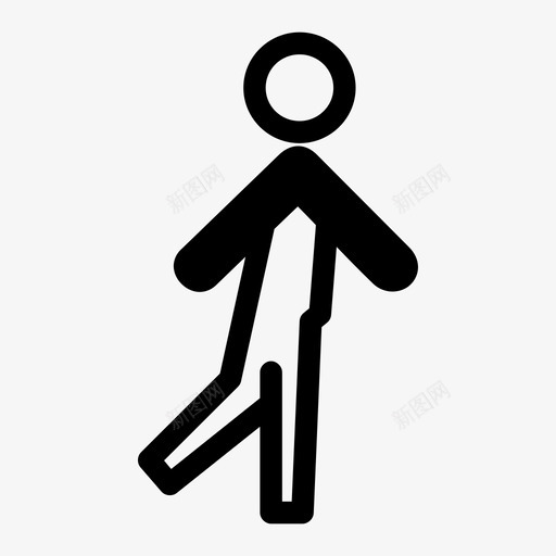 步行小路人图标svg_新图网 https://ixintu.com 人 小路 步行 步行者