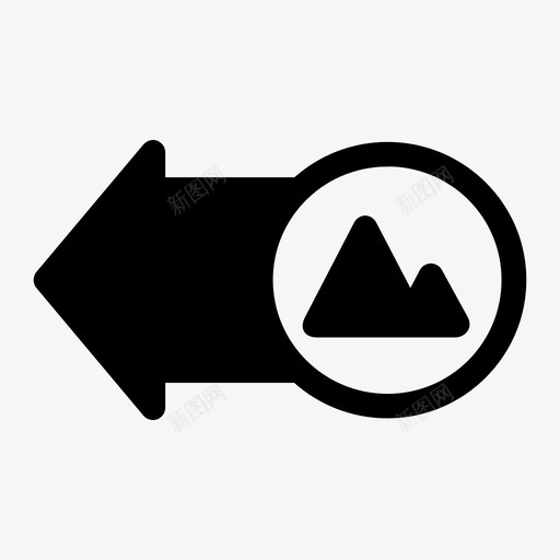 山方向向导图标svg_新图网 https://ixintu.com 位置 向导 山 方向