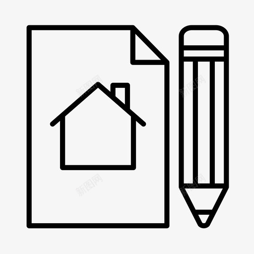 报价建筑商分机图标svg_新图网 https://ixintu.com 住宅 分机 建筑商 报价 测量 装修 铅笔