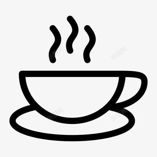 咖啡杯咖啡饮用图标svg_新图网 https://ixintu.com 咖啡 咖啡杯 热的 饮用