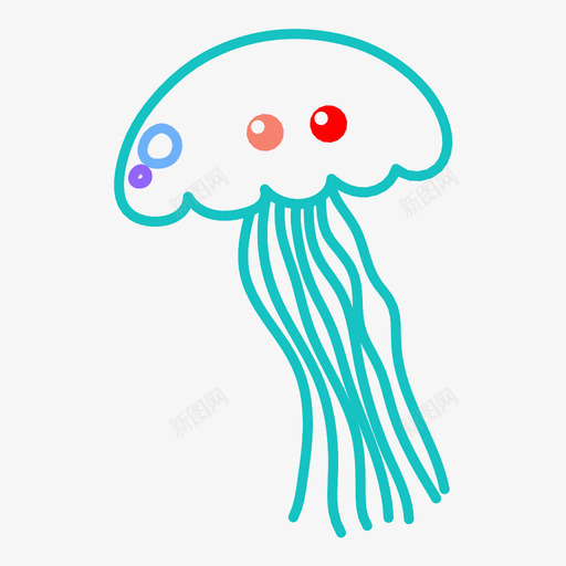 水母动物毒药图标svg_新图网 https://ixintu.com 动物 毒药 水母 海 游泳