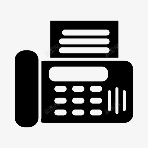 传真机通讯办公室图标svg_新图网 https://ixintu.com 传真机 办公室 电话 纸张 通讯