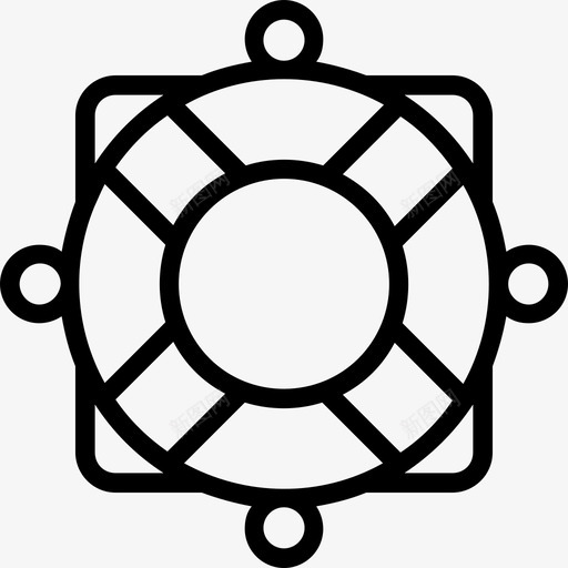救生圈救援环形浮标图标svg_新图网 https://ixintu.com 安全 救援 救生圈 救生带线图标 环形浮标