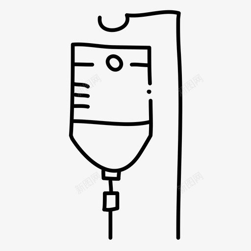 静脉滴注健康医院图标svg_新图网 https://ixintu.com 健康 医疗 医院 静脉滴注