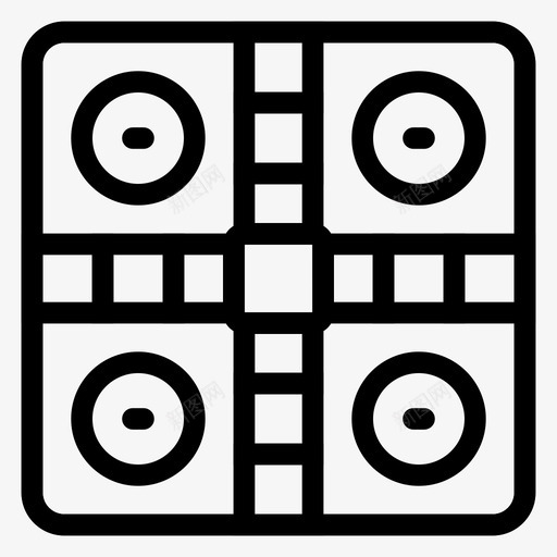 露多棋盘游戏赌场图标svg_新图网 https://ixintu.com 室内 棋盘游戏 玩具 赌场 运动健身线 露多