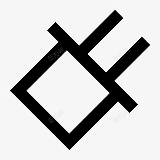 充电器针脚图标svg_新图网 https://ixintu.com 充电器针脚