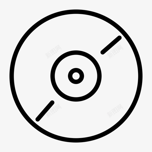 光盘-01svg_新图网 https://ixintu.com 光盘-01