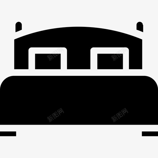 双人床家具大床图标svg_新图网 https://ixintu.com 双人床 大床 家具