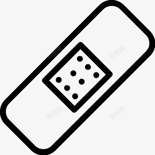 绷带伤带医用石膏图标svg_新图网 https://ixintu.com 伤带 医用石膏 器械线图标 石膏带 绷带